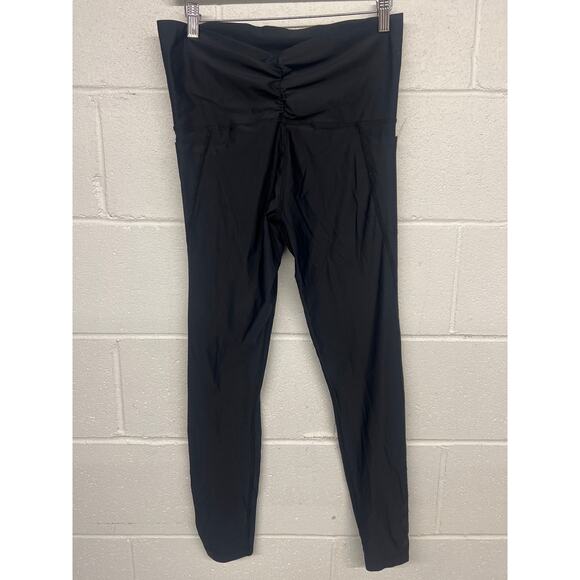 Isabella Oliver Sz 1/small s  Black Active Econyl Maternity Over Bump Leggings - Picture 4 of 7